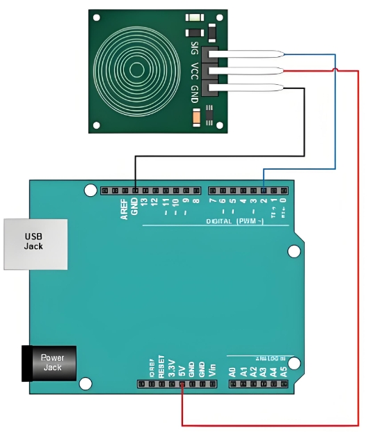 触摸传感器与微控制器(如Arduino)的接口方式